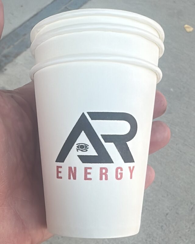 Чаша с логото на AR Energy